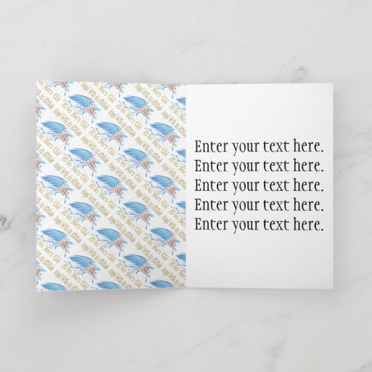 Engel 60e verjaardag kaart (Binnen)