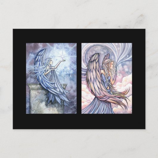 Engel ACEO-kaart van Molly Harrison Briefkaart (Voorkant)