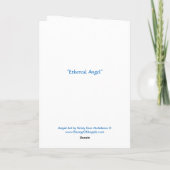 Engel Altijd Rond Etherisch Blauwe Wenskaart Kaart (Achterkant)