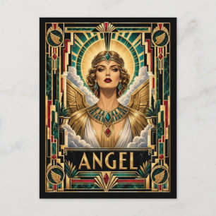 Engel, Art Deco Mythisch Briefkaart