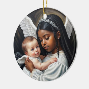 Engel Baby Keramisch Ornament
