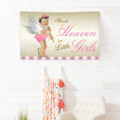 Engel Baby Meisje Baby Shower Spandoek (Insitu)