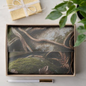 Engel Beeldhouwwerk Verdrietig Patina Decoupage Tissuepapier (Geschenk)