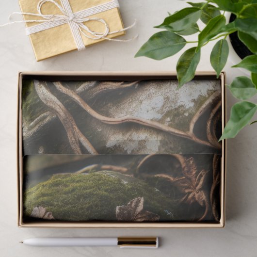 Engel Beeldhouwwerk Verdrietig Patina Decoupage Tissuepapier (Geschenk)