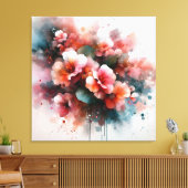engel begonia canvas afdruk (Insitu (Woonkamer))