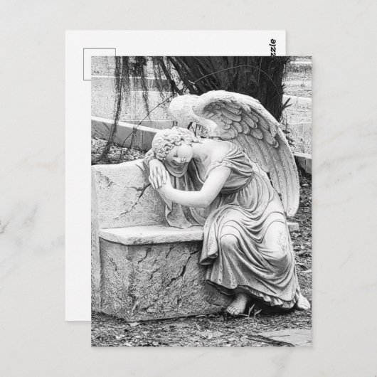Engel, Begraafplaats, Savannah Ga Briefkaart (Voorkant / Achterkant)