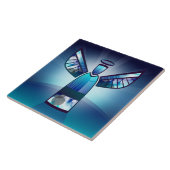 Engel: Blauwe engel Tegeltje (Zijkant)