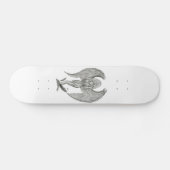 Engel Bleistiftzeichnung Black en white Design Skateboard (Horizontaal)
