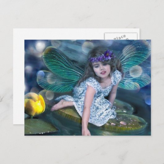 engel briefkaart (Voorkant / Achterkant)