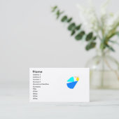 engel business card visitekaartje (Staand voorkant)