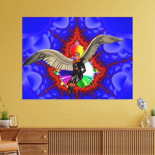 Engel Canvas Afdruk (Insitu (Woonkamer))