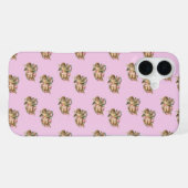 engel cherub roze iPhone hoesje (Achterkant horizontaal)