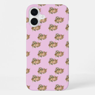engel cherub roze iPhone 16 plus hoesje
