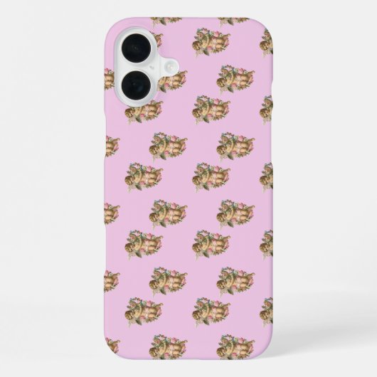 engel cherub roze iPhone hoesje (Achterkant)