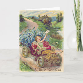 Engel Cherub Verget-mij-nietje Auto Kaart