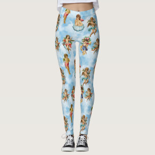 engel cherub wolken antiek leggings