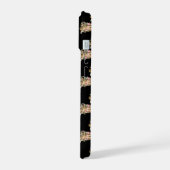 engel cherub zwart iPhone 15 case (Linkerkant)