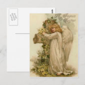 Engel Christelijk Kruis Lelie Blad Briefkaart (Voorkant / Achterkant)