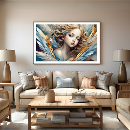 Engel Clara Modern Kunst Poster