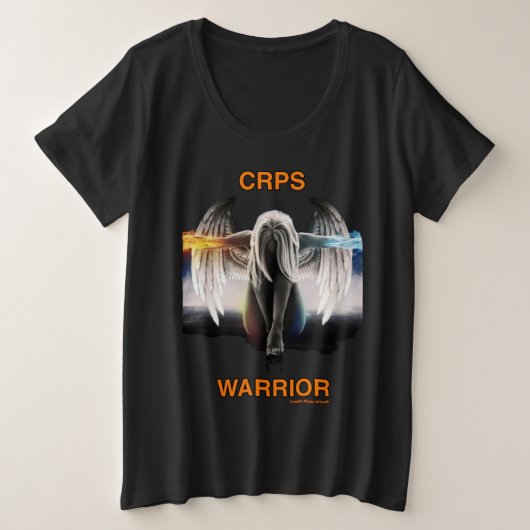 Engel...CRPS Grote Maat T-shirt (Design voorkant)
