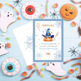 Engel Cute Halloween Verjaardag Jongen Bedankkaart