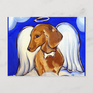 Engel Dachshund Briefkaart