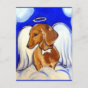 Engel Dachshund Briefkaart