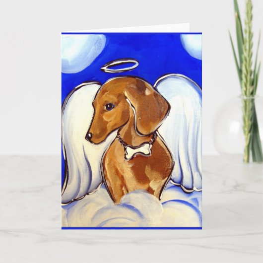 Engel Dachshund Kaart (Voorkant)