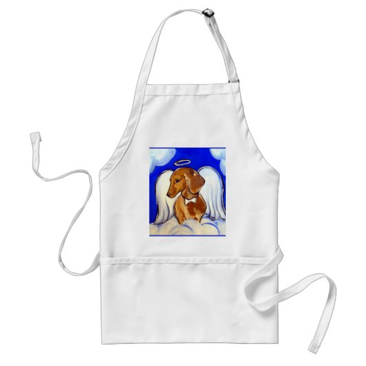 Engel Dachshund Standaard Schort (Voorkant)