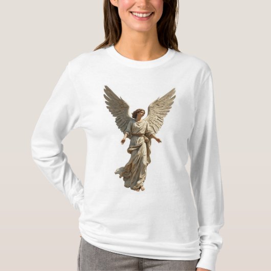 Engel Dames T-shirt met lange mouwen (Voorkant)