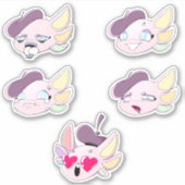 Engel de Axolotl Mini Stickers (Voorkant)