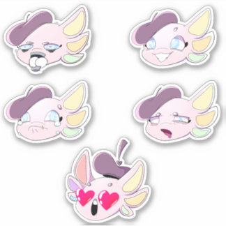 Engel de Axolotl Mini Stickers