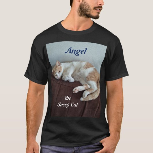 Engel de brutale kat T-shirt (Voorkant)