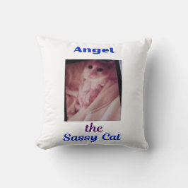 Engel de brutale kattenkussen kussen