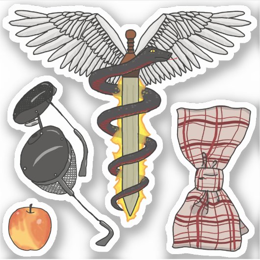 Engel/Demon stickers (Voorkant)