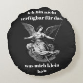 Engel der Unverfügbarkeit Rond Kussen (Achterkant)