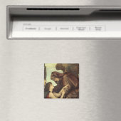 Engel des Doods door Evelyn De Morgan Magneet (Insitu (Vaatwasser))