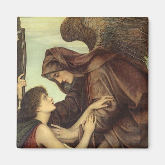 Engel des Doods door Evelyn De Morgan Magneet (Voorkant)