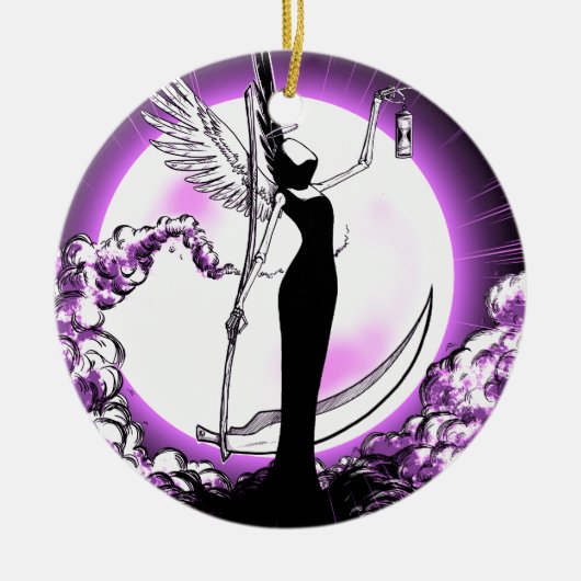 Engel des Doods Keramisch Ornament (Voorkant)