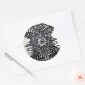 Engel des Doods Ronde Sticker (Envelop)