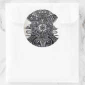 Engel des Doods Ronde Sticker (Tas)