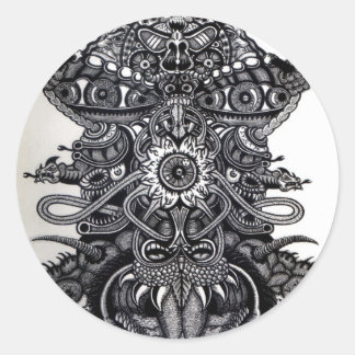 Engel des Doods Ronde Sticker