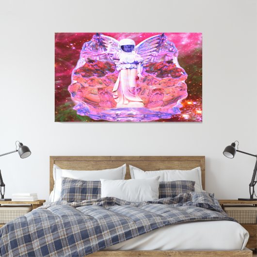 Engel des Weltraums Canvas Afdruk (Insitu (Slaapkamer))