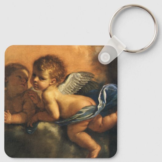 Engel detail, Patroonheiligen van Modena door Guer Sleutelhanger (Achterkant)