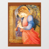 Engel die de flageolet speelt raamsticker (Vel)