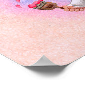 Engel die de wereld roze schildert. poster (Hoek)