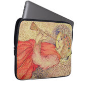 Engel die een flageolet speelt laptop sleeve (Voorkant Rechts)