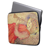 Engel die een flageolet speelt laptop sleeve (Voorkant Links)