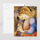 “Engel die een flageolet speelt” van Edward Burne Briefkaart (Voorkant / Achterkant)