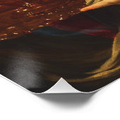 Engel die het schip en de handdoek vasthoudt perfect poster (Hoek)